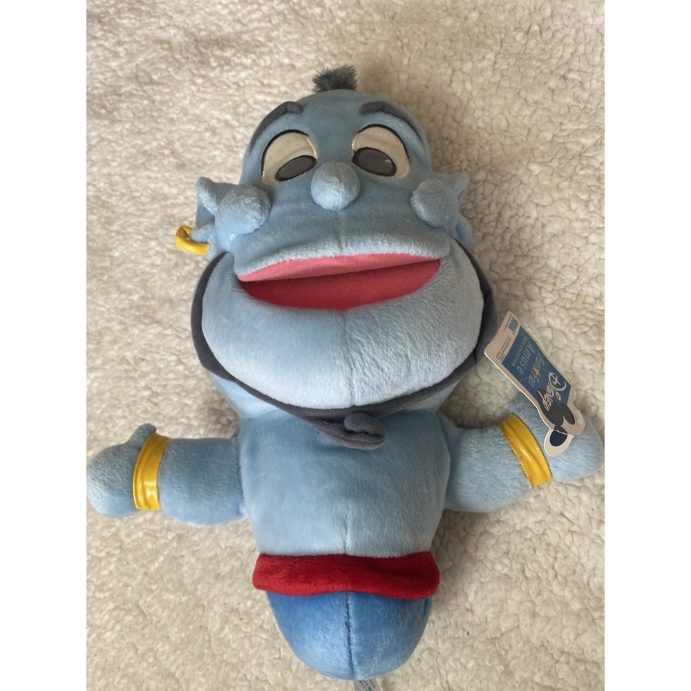 Disney Fun Fan Amuse Genie Aladdin Puppet Japan Rare With Tags